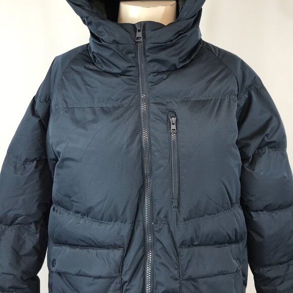 MONDETTA OUTDOOR PROJECT ~ WOMENS XL ~ NAVY BLUE DOWN HOODED PARKA COAT JACKET - Picture 3 of 8